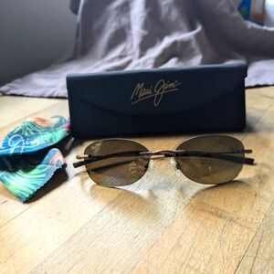 Maui Jim HO'OKIPA POLARIZED RIMLESS SUNGLASSES.